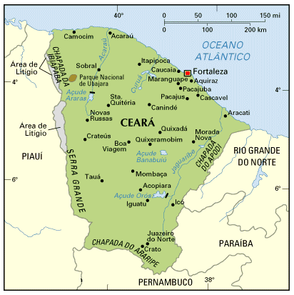 Fortaleza province map