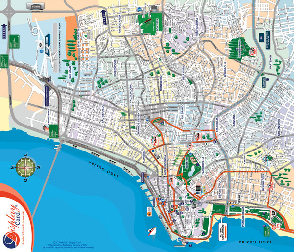 downtown porto alegre map