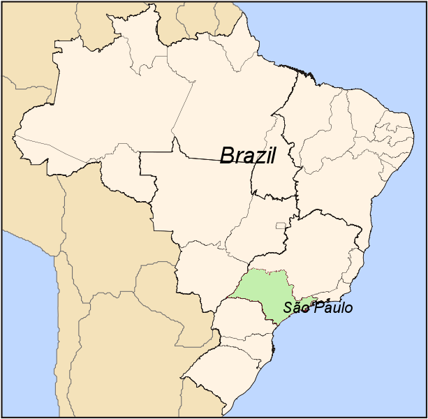 brazil sao paulo map