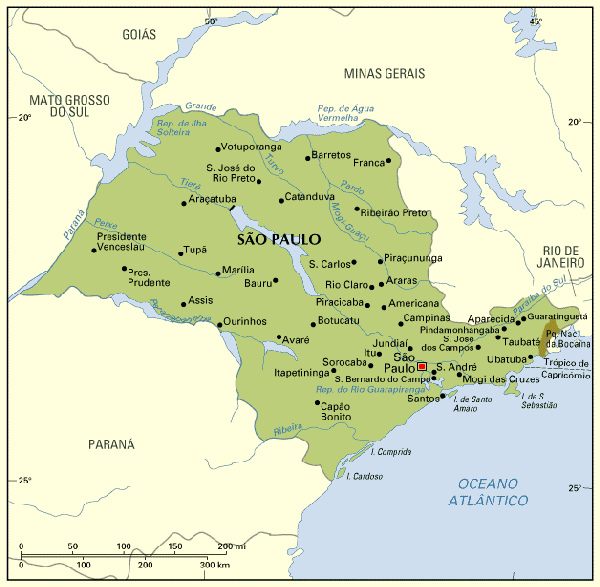 sao paulo regional map