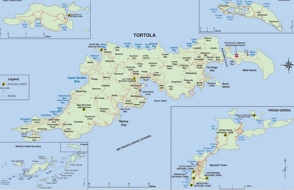 map of british virgin islands