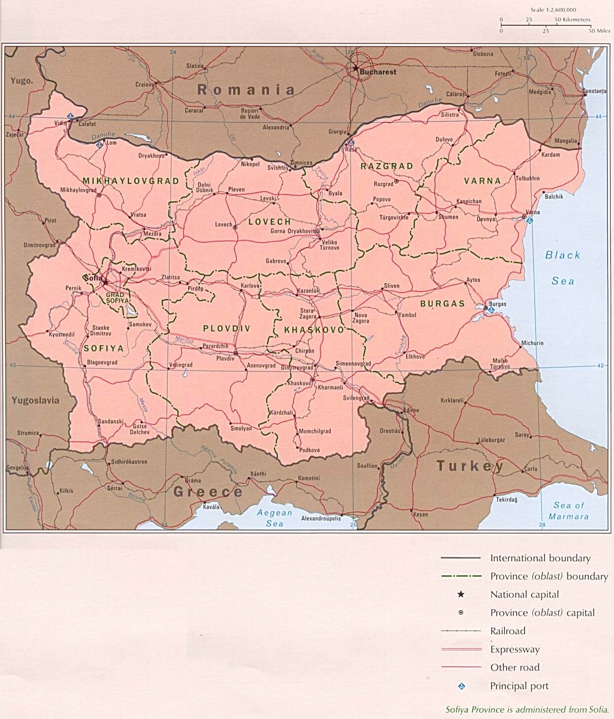 bulgaria map