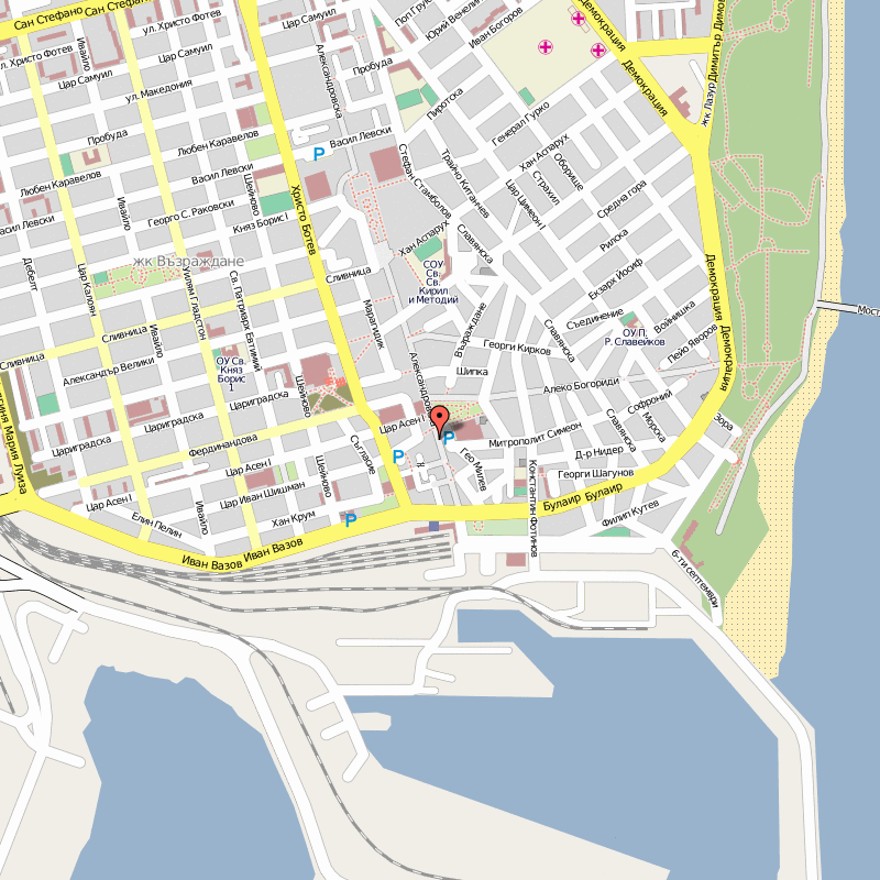 burgas tourist map