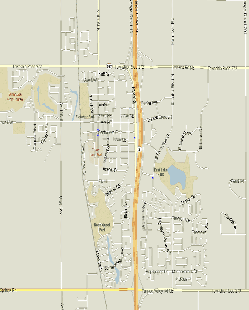 Airdrie map