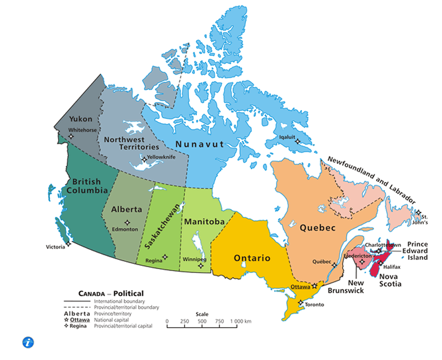 canada territorial boundary map