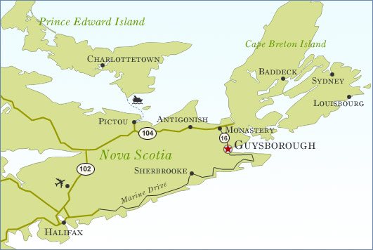 Cape Breton map