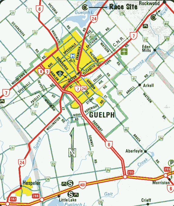 Guelph map