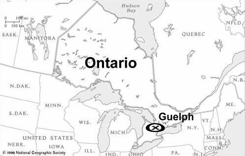 Guelph ontario map