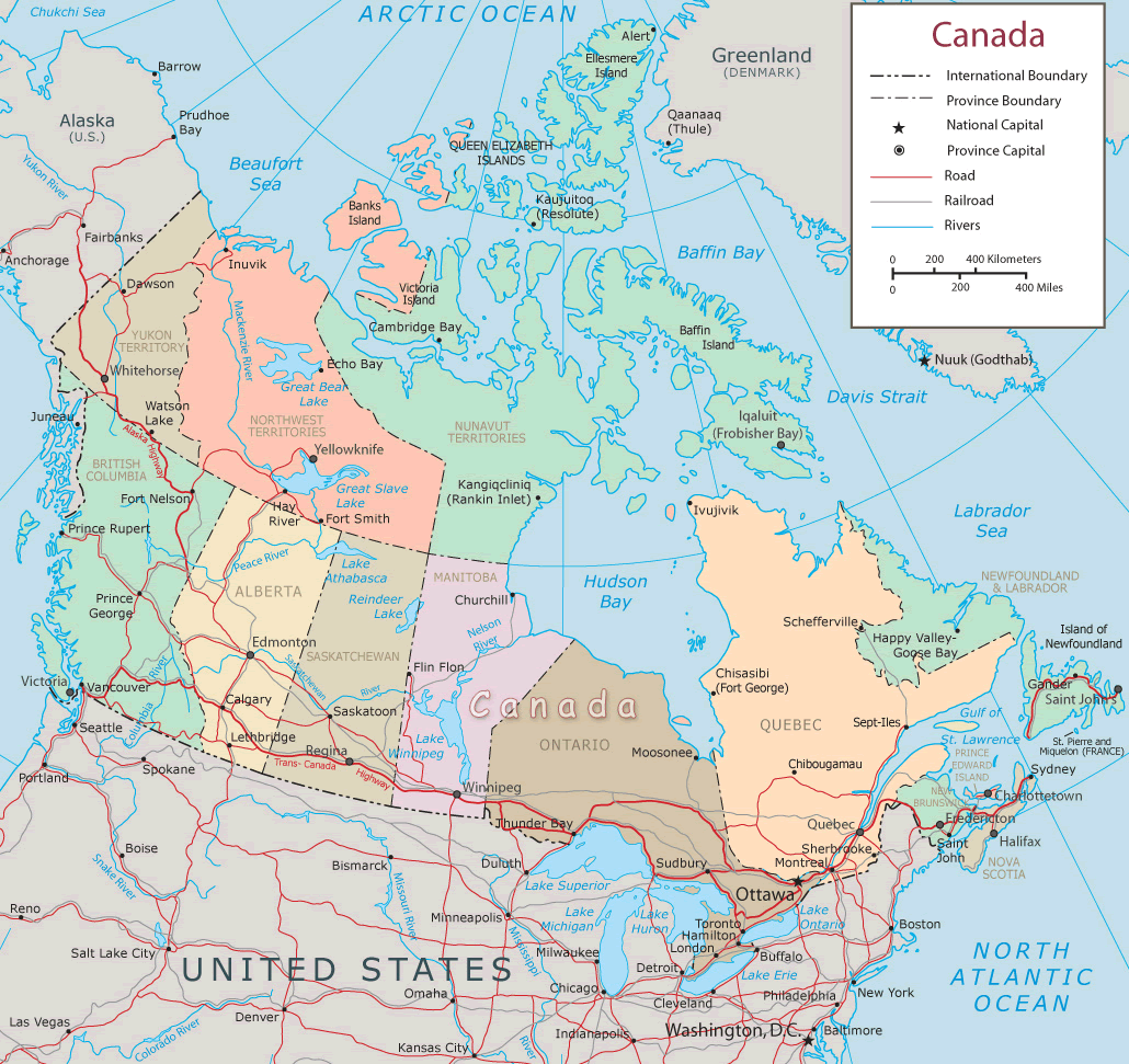 map canada l