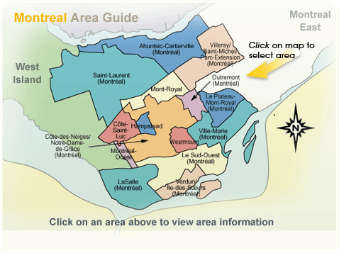 montreal area map