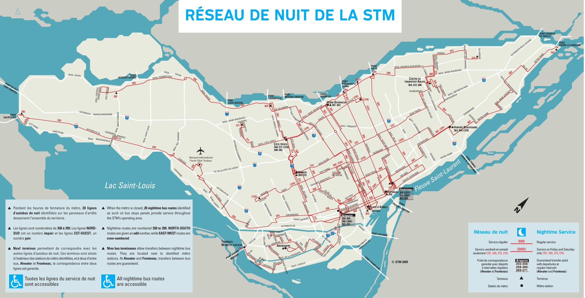 montreal night bus map