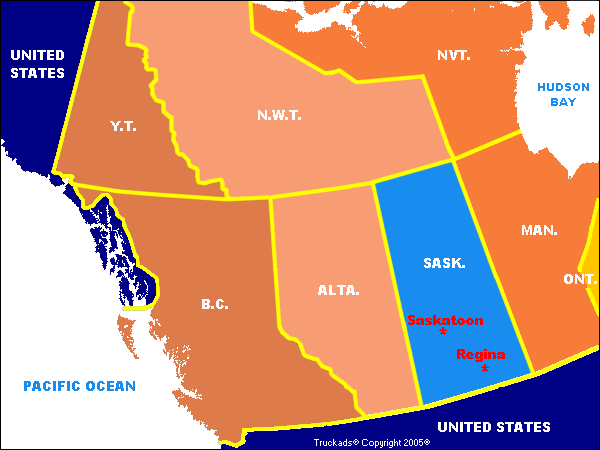 Saskatoon canada map