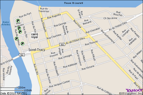 Sorel Tracy map