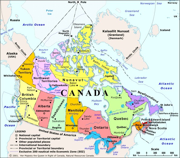 canada St. John's map