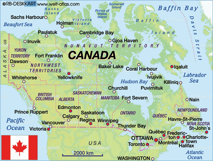 map of St. John's canada