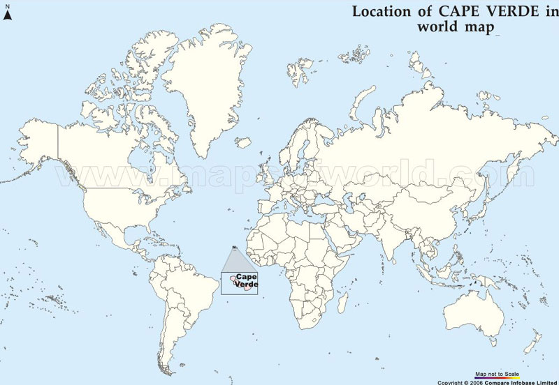 cape verde map world