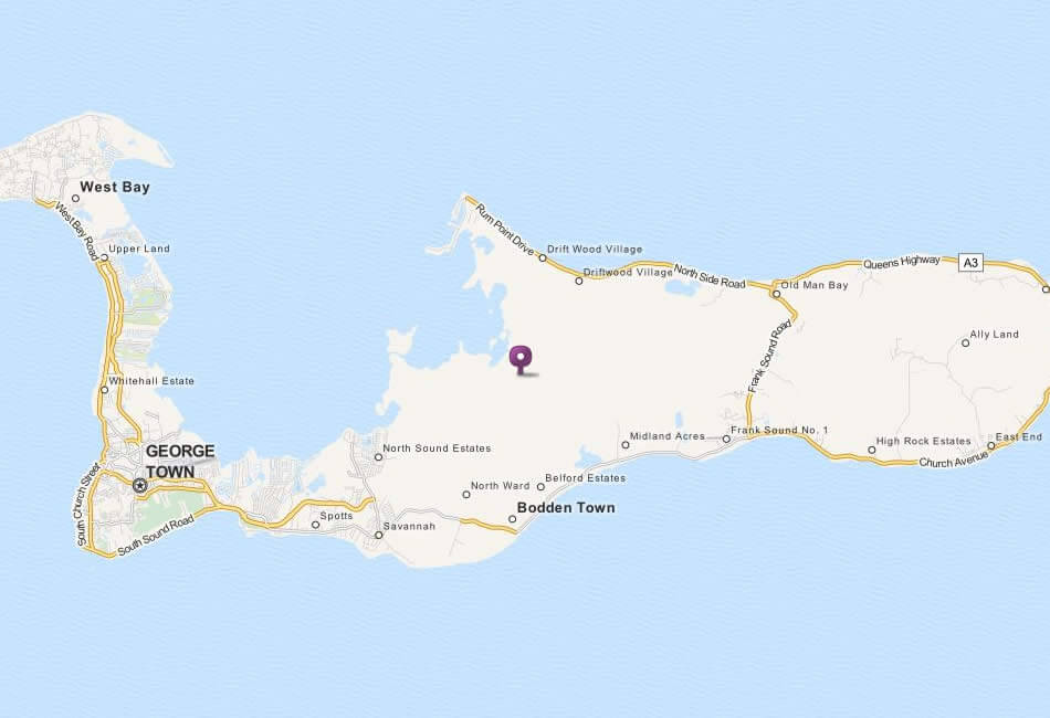 map of cayman islands
