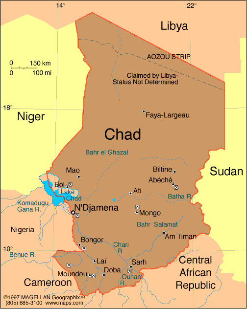 Chad Map - Chad