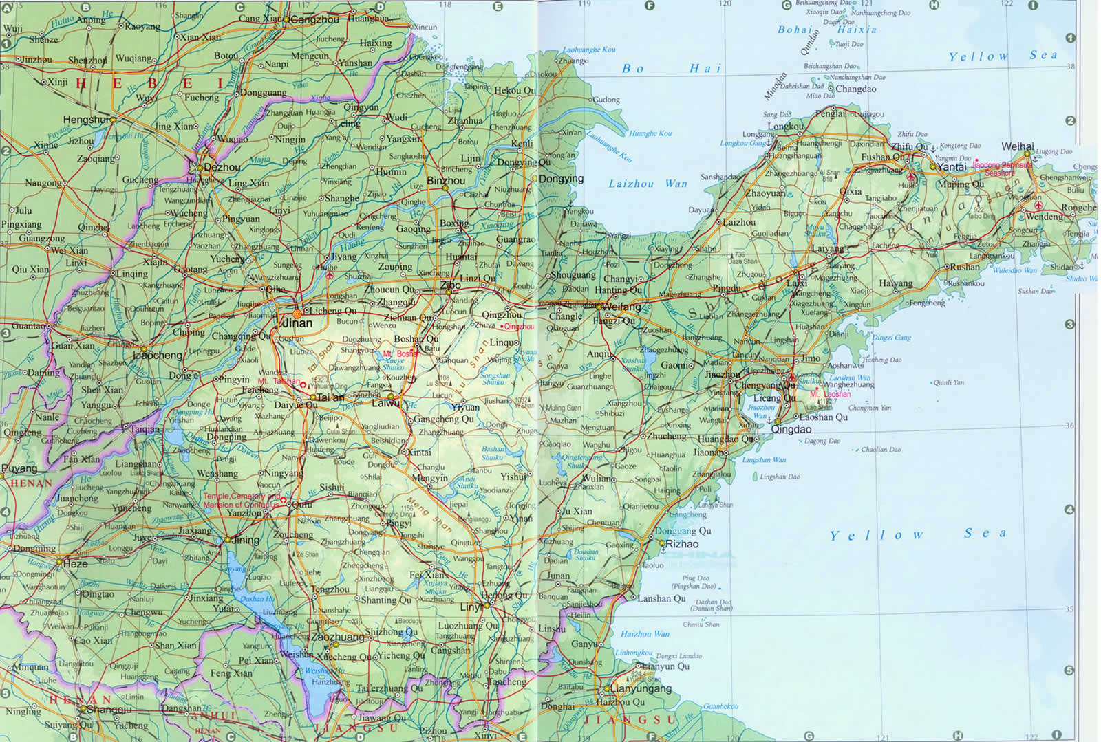 Qingdao Map and Qingdao Satellite Images