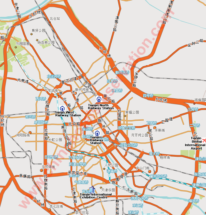 tianjin road map