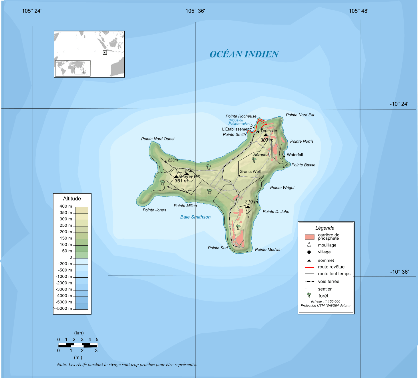 Christmas Island Australia Map