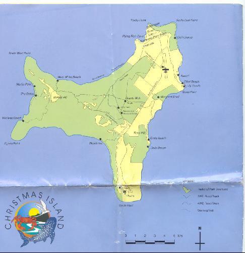 christmas island map