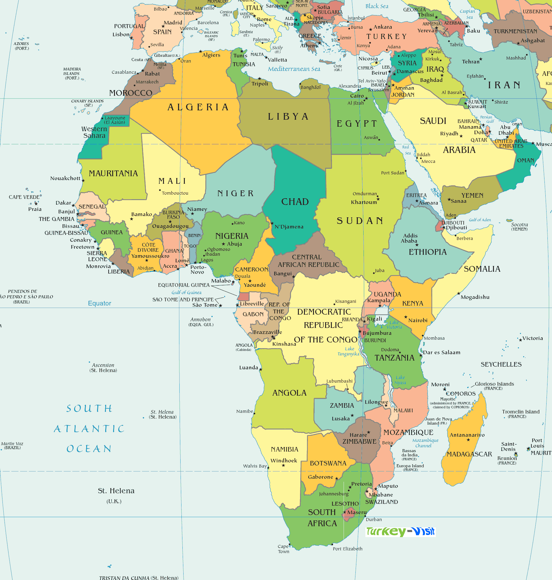 Africa National Map