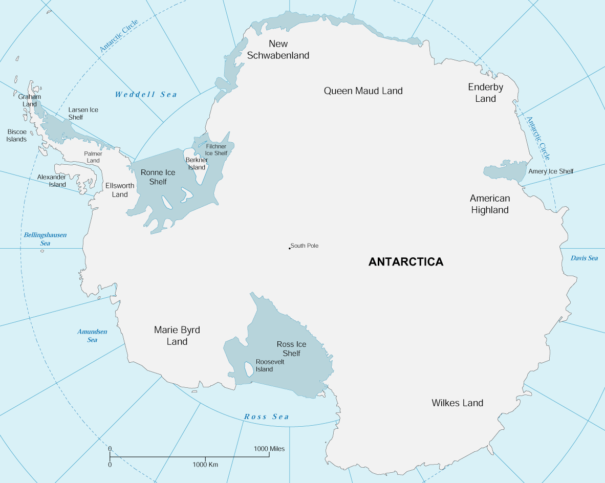 Antarctica Map