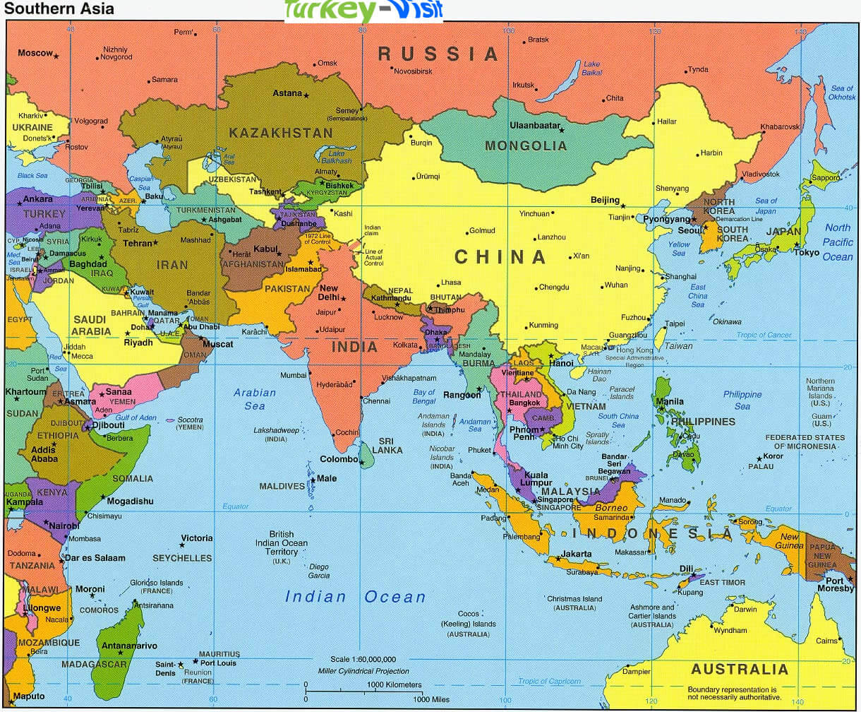 Far East Asia Map