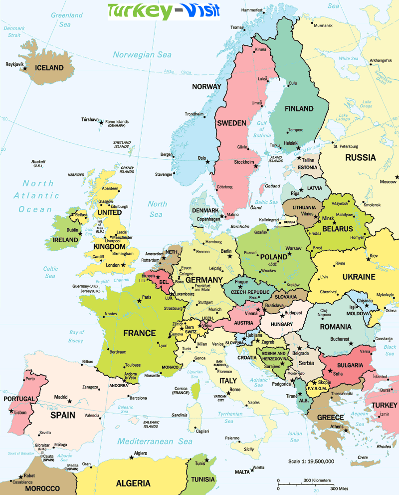 European Countries Map