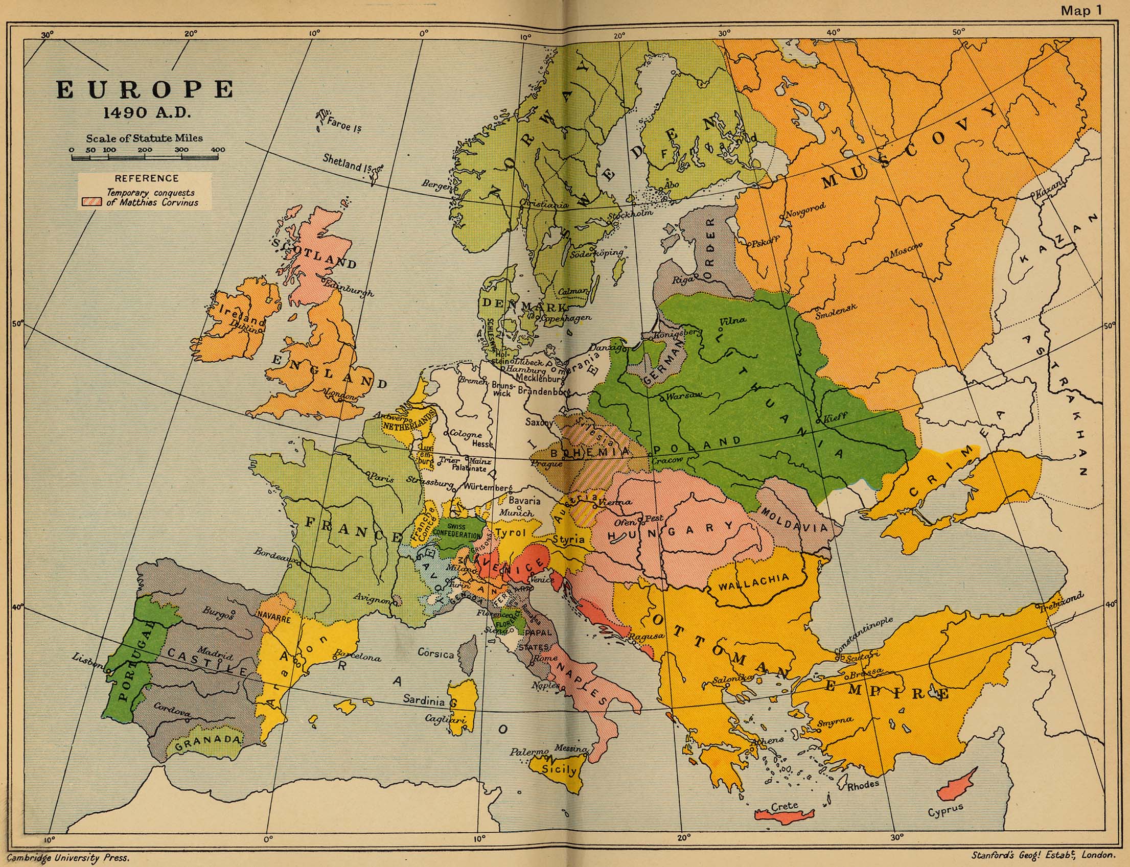 Europe Map 1940