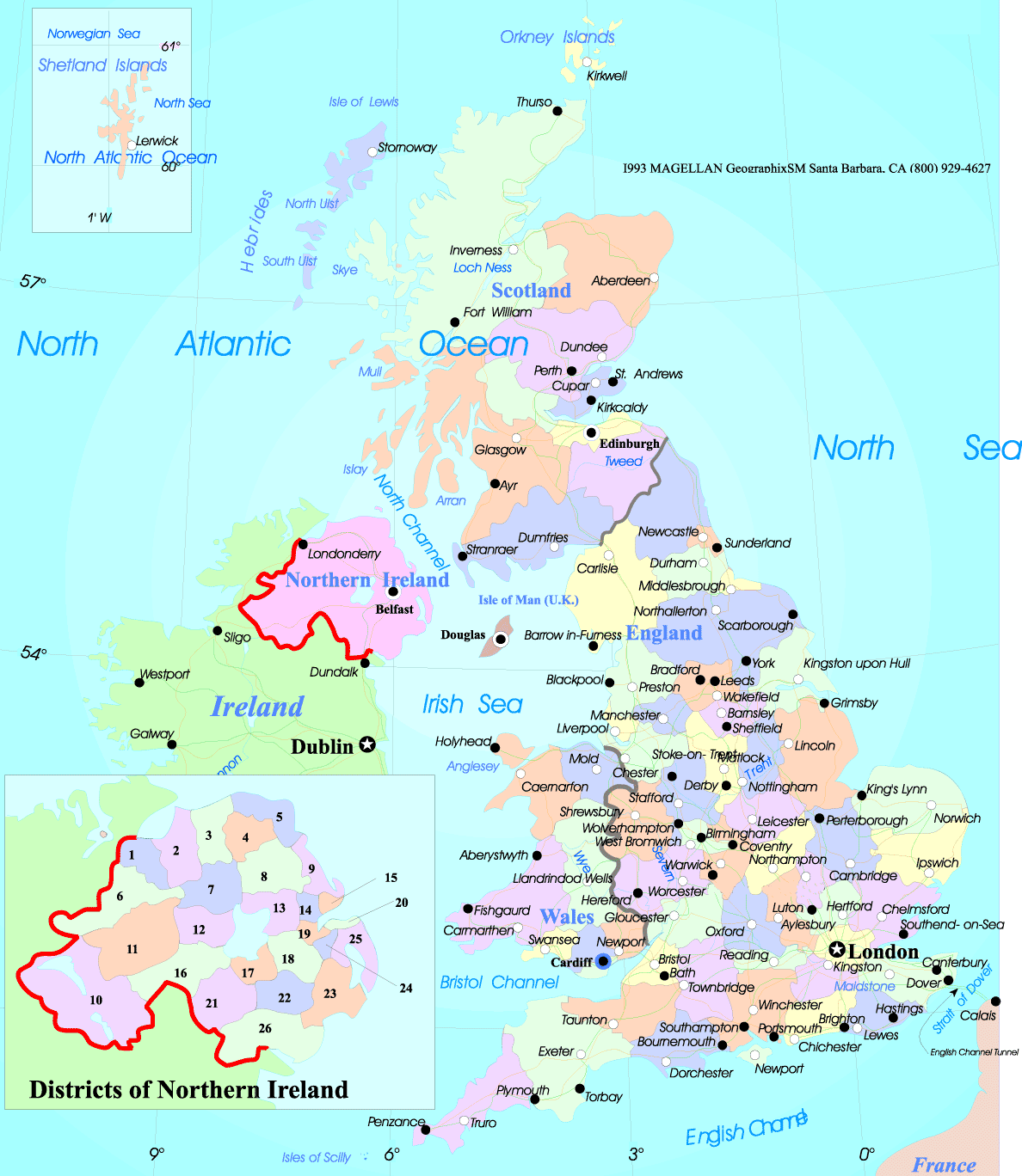 Europe Map UK