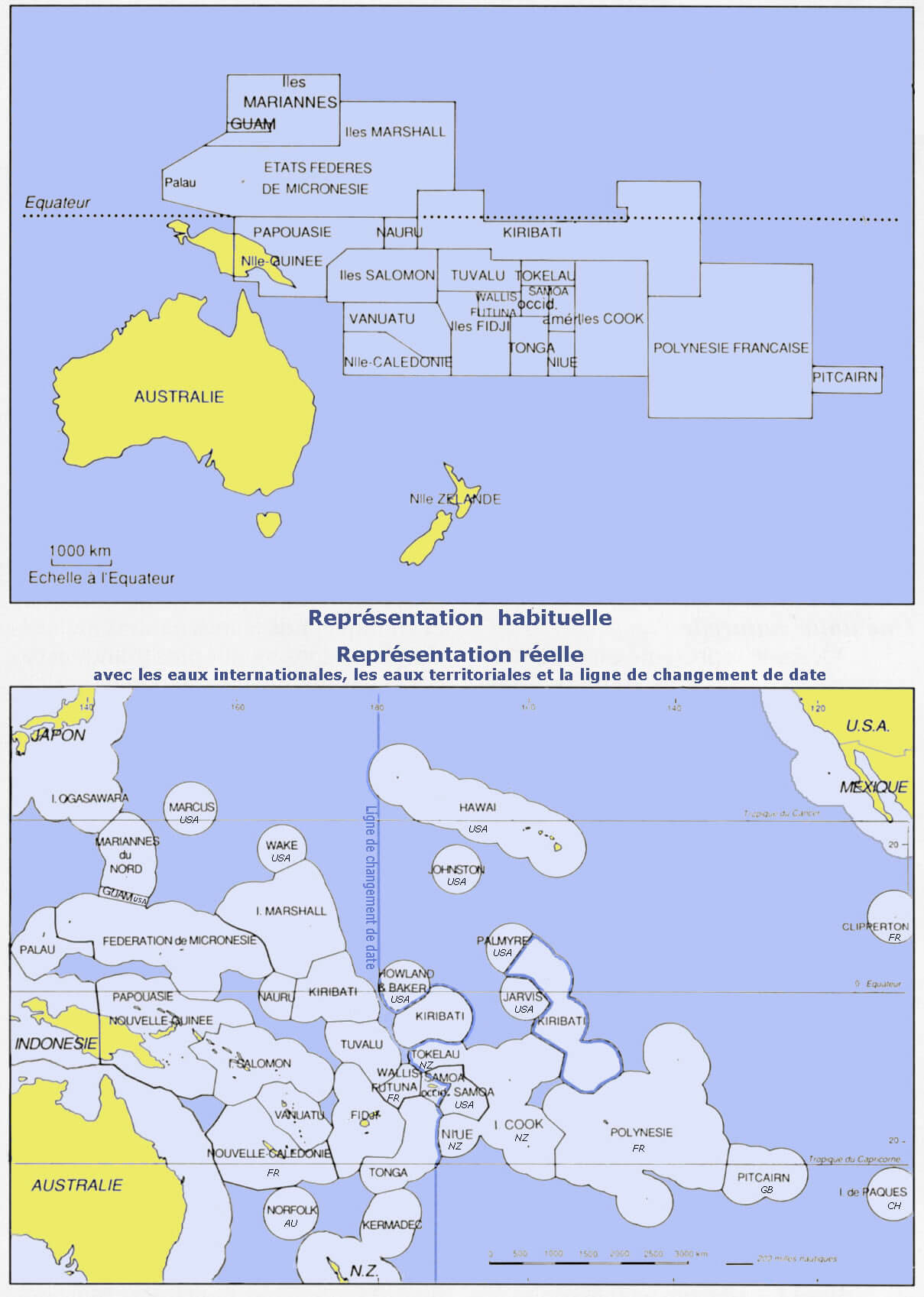 Countries Map Of Oceania 2009