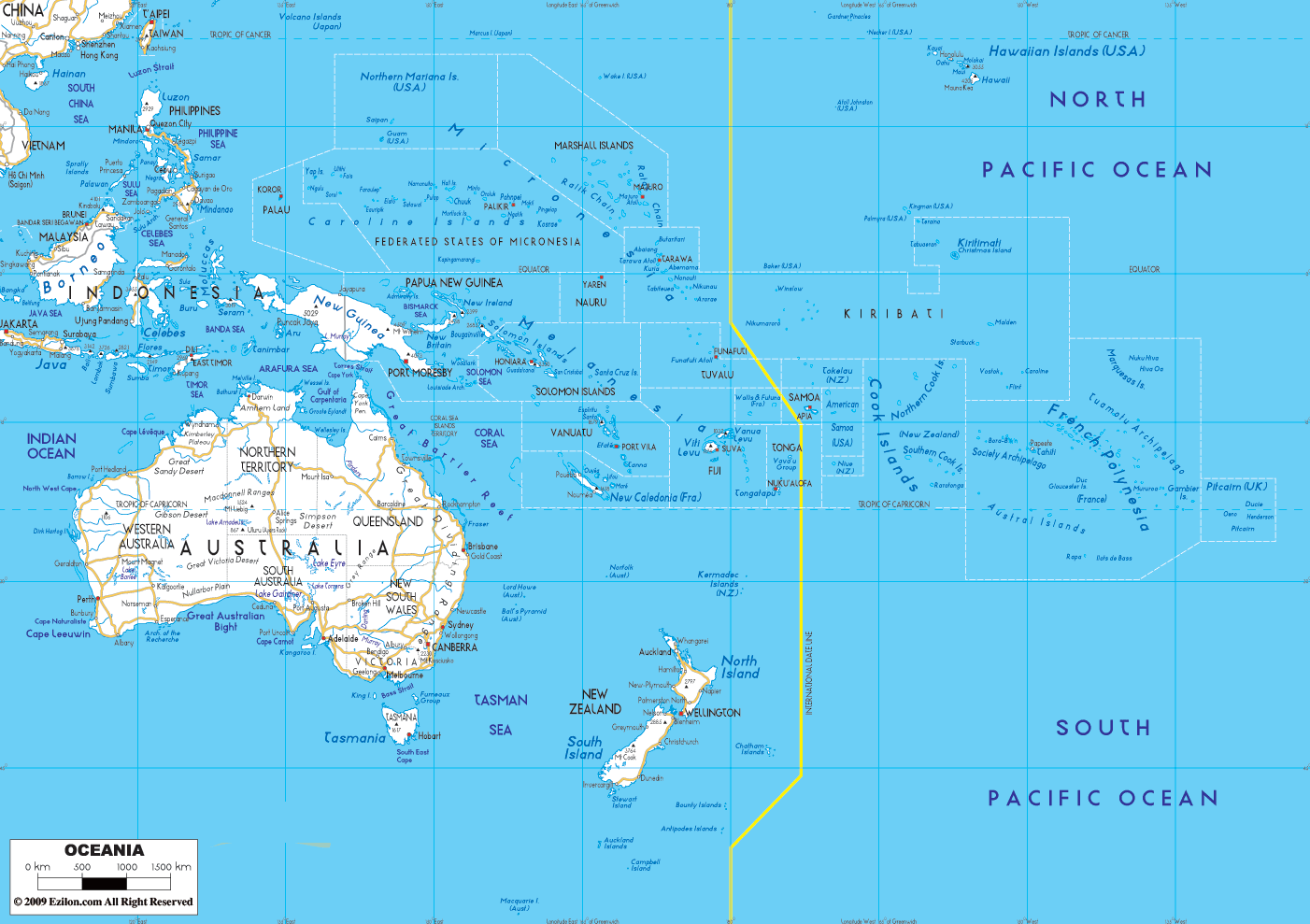 Oceania Road Map