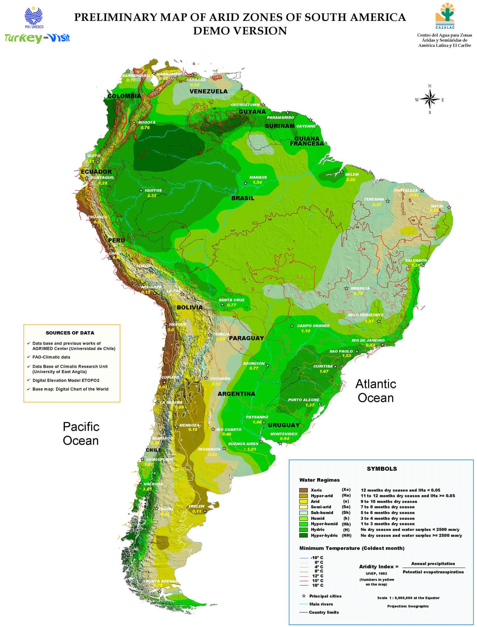 South America Preliminary Map