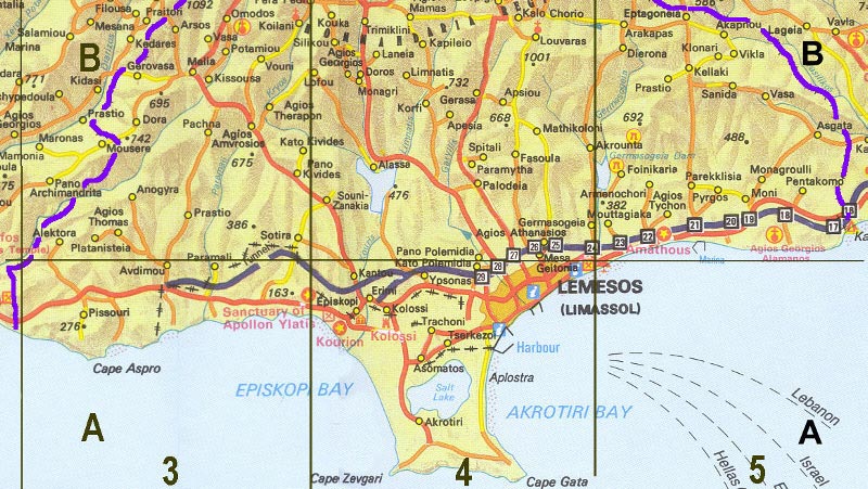 limassol regions map