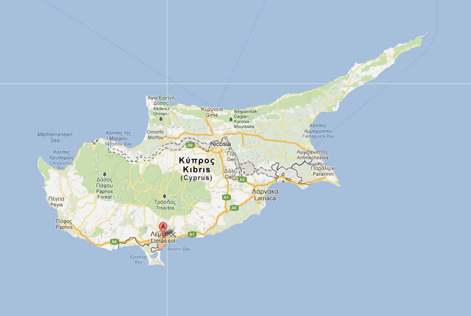 map of Limassol cyprus