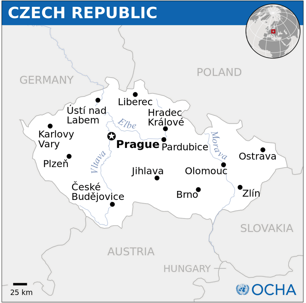 czech republic location map