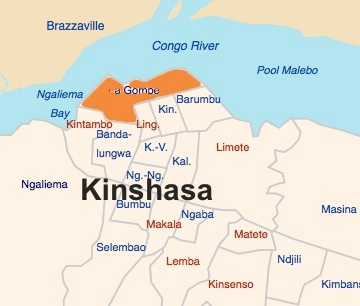 Kinshasa Map Democratic Republic Congo Kinshasa Map Democratic Republic Congo