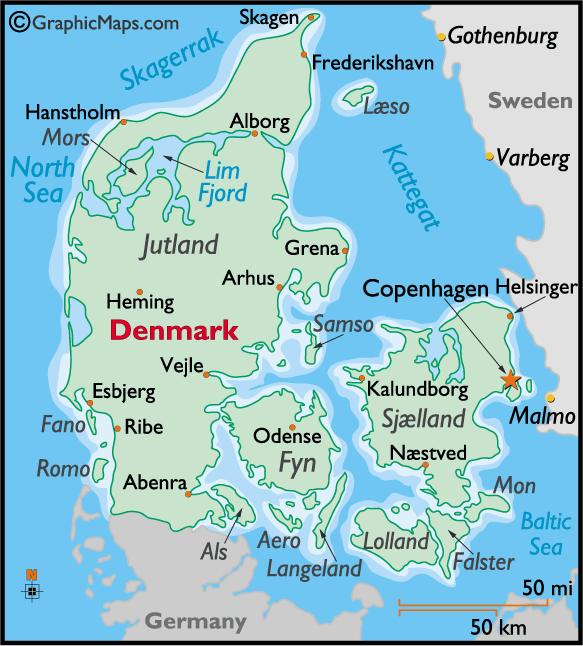maps of denmark