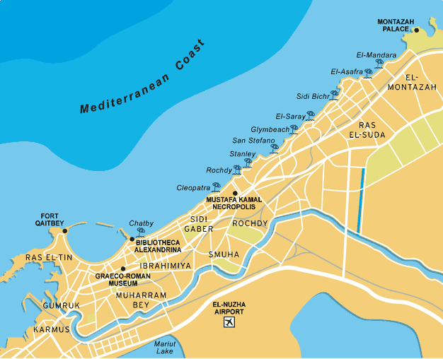 map of alexandria