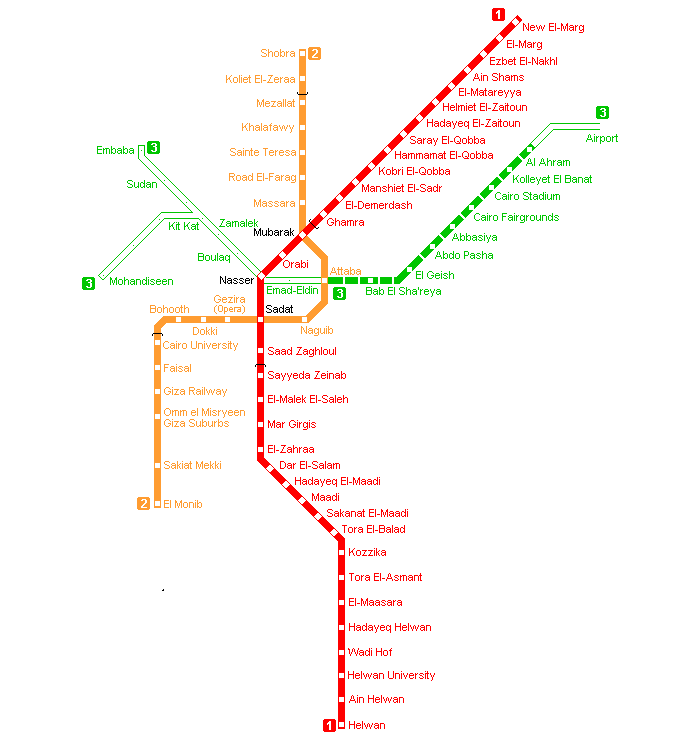 cairo metro map