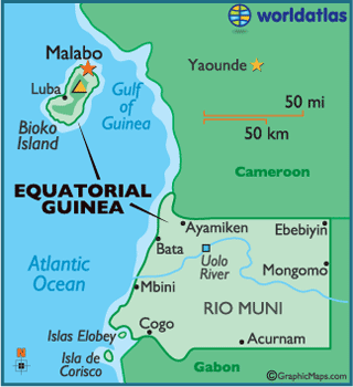 map of Equatorial Guinea
