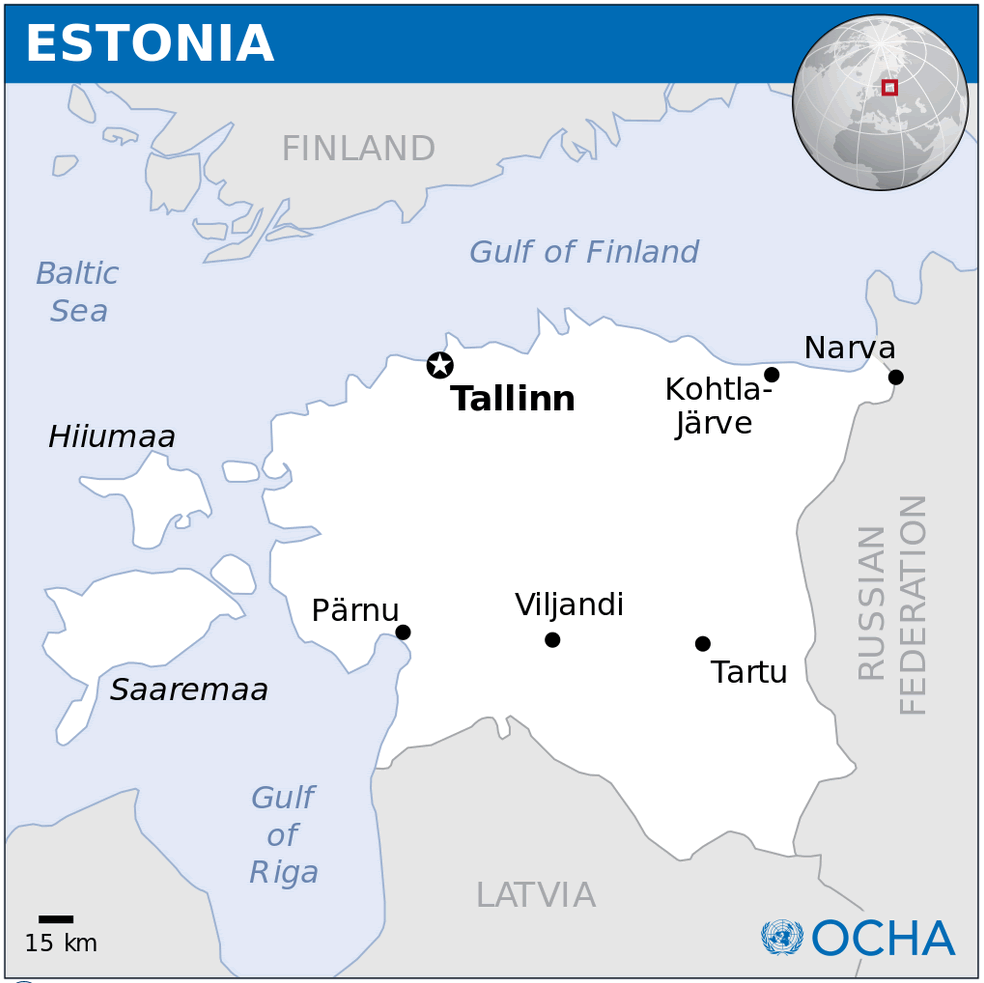 estonia location map