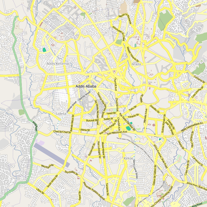 map of addis ababa
