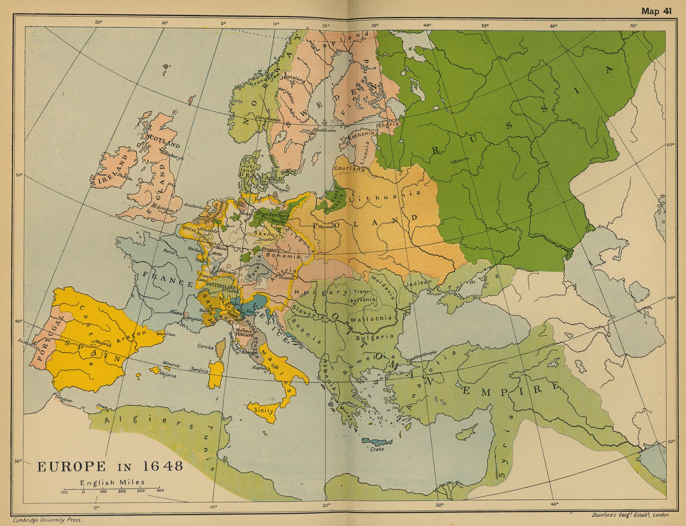 europe map 1648
