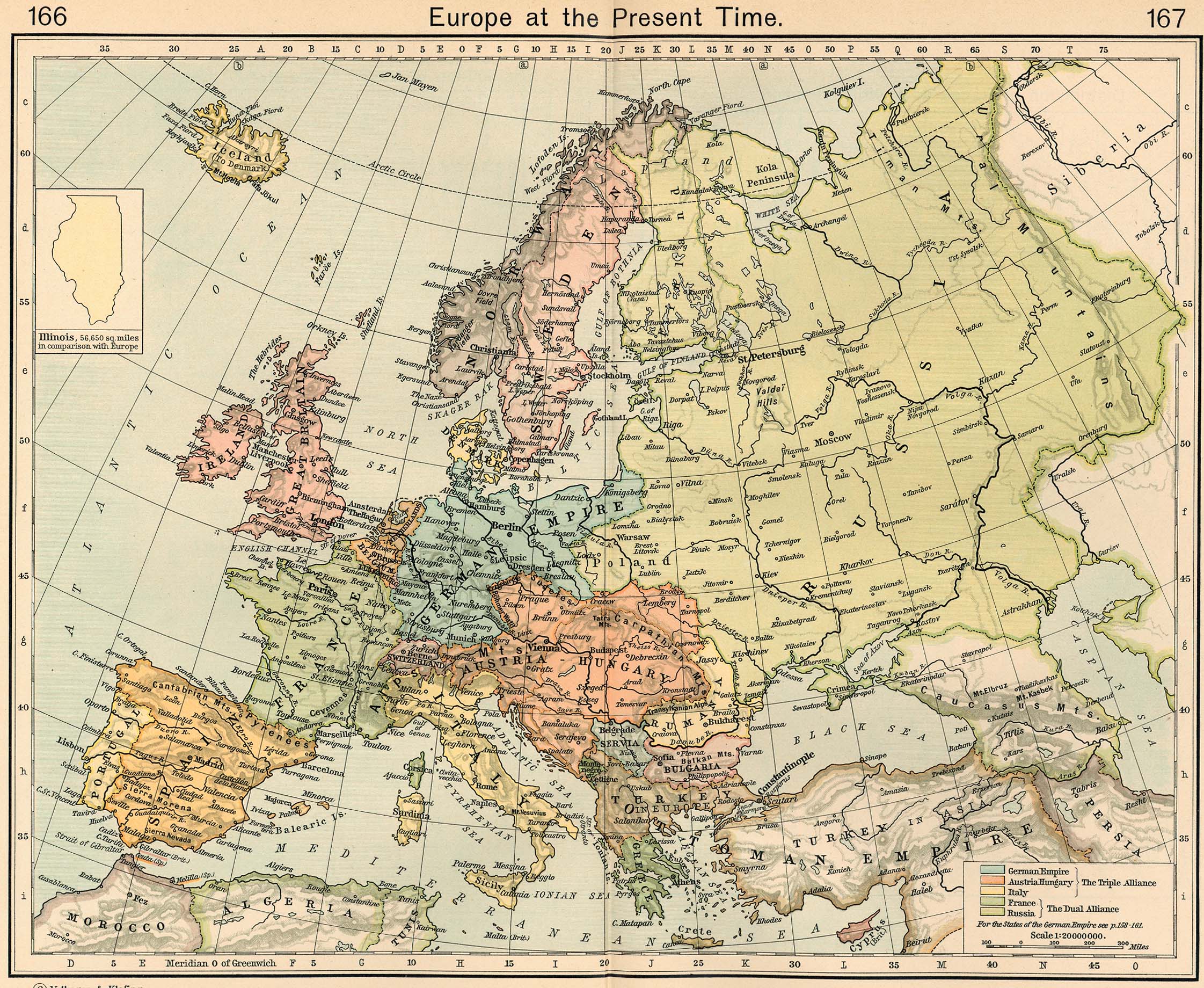 europe map 1911