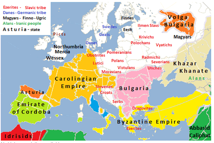 europe map 814
