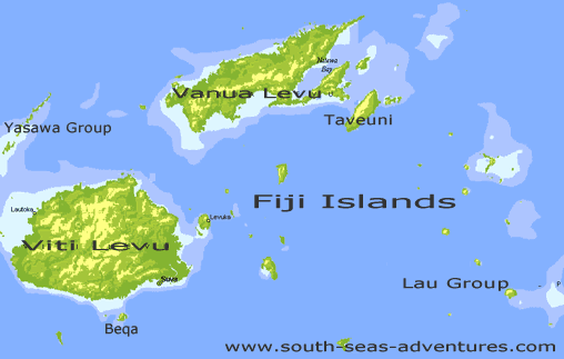 fiji islands map