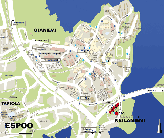 Espoo city map